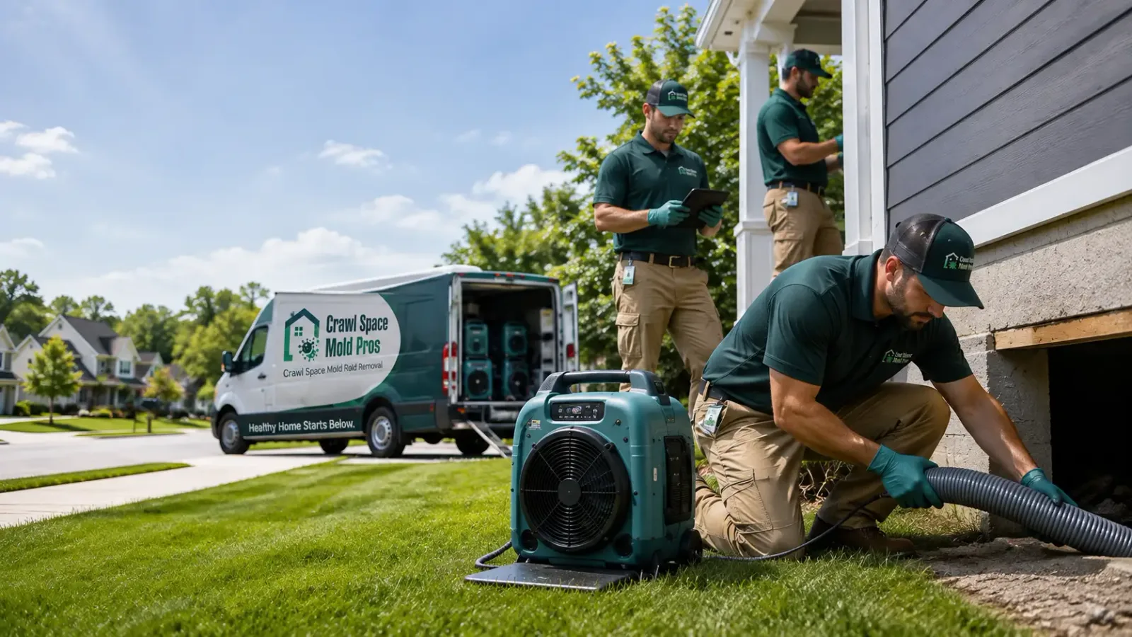 Crawl Space Mold Removal in Porterfield, WI